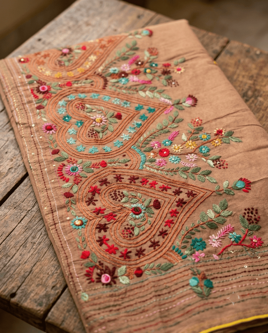 Phulkari Saree