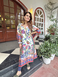 Peacock Kaftan - Blue