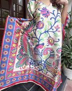 Peacock Kaftan - Blue