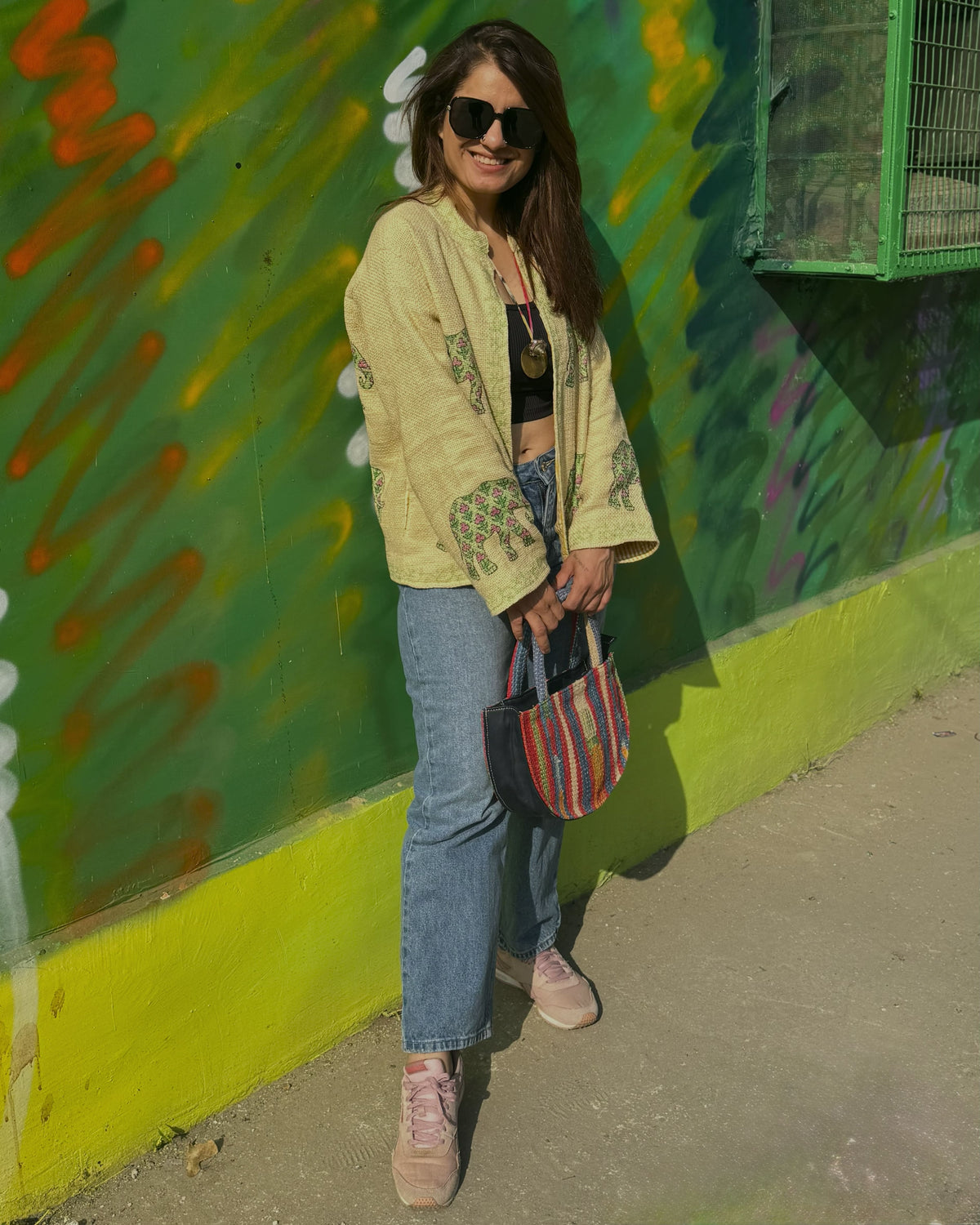 Handloom Jacket - Elephant