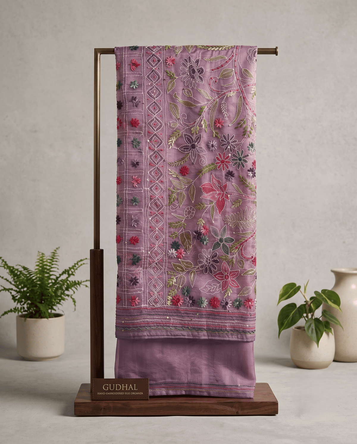 Still Meera Saree - Lilac Bloom