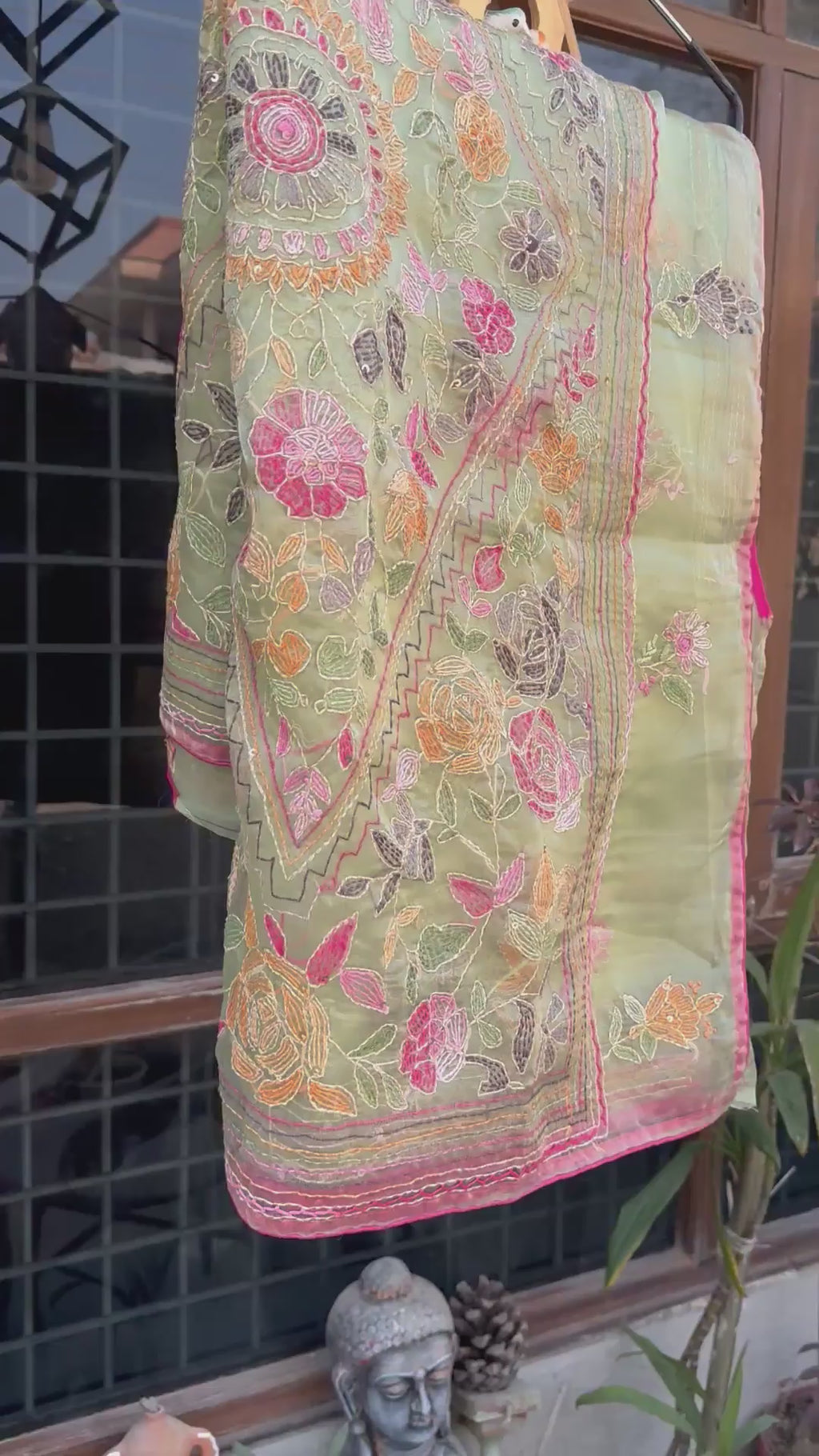 Still Meera Saree - Pista Green