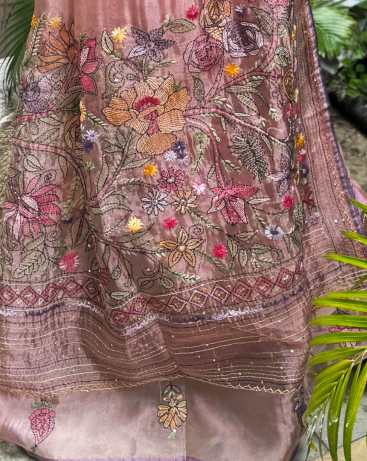 Still Meera Saree - Rose Gold