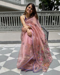 Still Meera Saree - Rose Gold