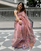 Still Meera Saree - Rose Gold